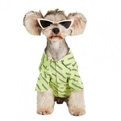 Tričko s potlačou písmen pre domáce zvieratá, kostým, mäkká textúra, psy a mačky, pre ležérne nosenie