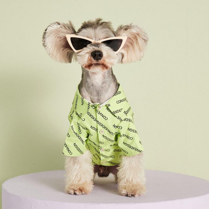 Tričko s potlačou písmen pre domáce zvieratá, kostým, mäkká textúra, psy a mačky, pre ležérne nosenie