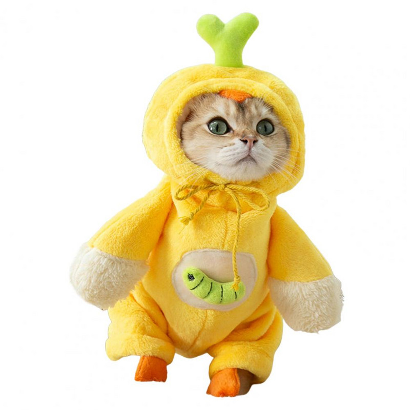 Kleit Pehme tekstuuriga Tibukujuline talvekoera kapuutsiga riided Koerte aksessuaarid