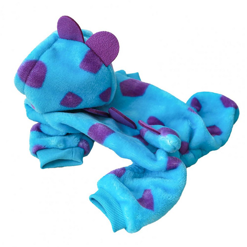 Hoia soojas Polüestrist imearmas dinosauruse neljajalgne lemmikloomakombinesoon õues