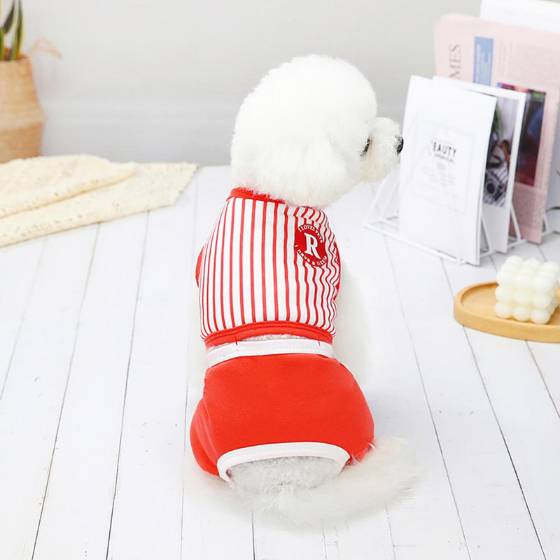 Salopetă de modă pentru animale de companie Haine universală pentru câini, prietenoasă cu pielea, care absoarbe transpirația, salopetă de vară cu patru picioare