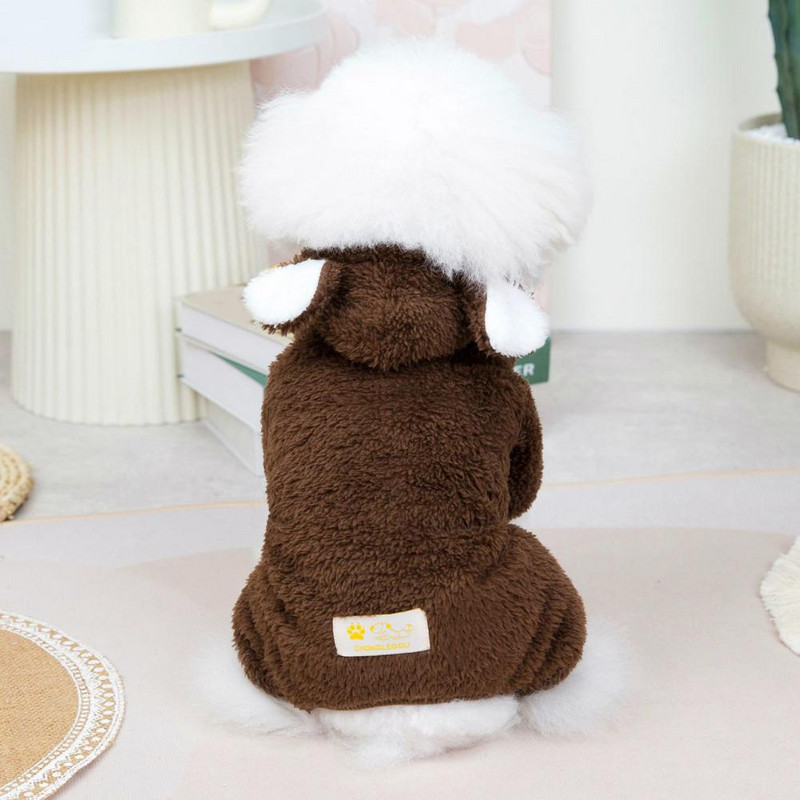 Stiilne lemmikloomade kombinesoon Universaalne Pet Romper Cartoon dress Up Pet Four sääristega kombinesoon