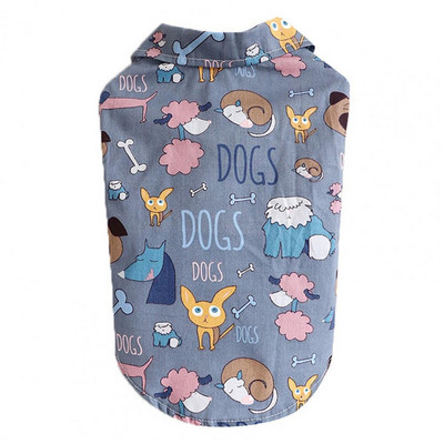 Tricou pulover cu două picioare, îmbrăcat la modă, cățeluș drăguț, accesoriu pentru fotografie, tricou pentru animale de companie, imprimare cu desene animate pentru vară