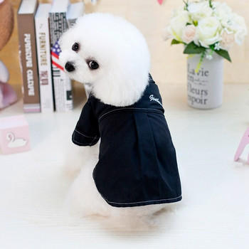 Дрехи за домашни любимци в прост стил за кученце, черно-бели дрехи за кучета Japen, летни дрехи за кученца S-xxl