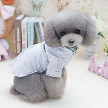Απλό στυλ Ρούχα για κατοικίδια για σκύλους Puppy Μαύρα Λευκά Ρούχα Σκύλου Japen Καλοκαιρινά Ρούχα για Doggy S-xxl