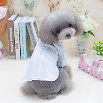 Απλό στυλ Ρούχα για κατοικίδια για σκύλους Puppy Μαύρα Λευκά Ρούχα Σκύλου Japen Καλοκαιρινά Ρούχα για Doggy S-xxl
