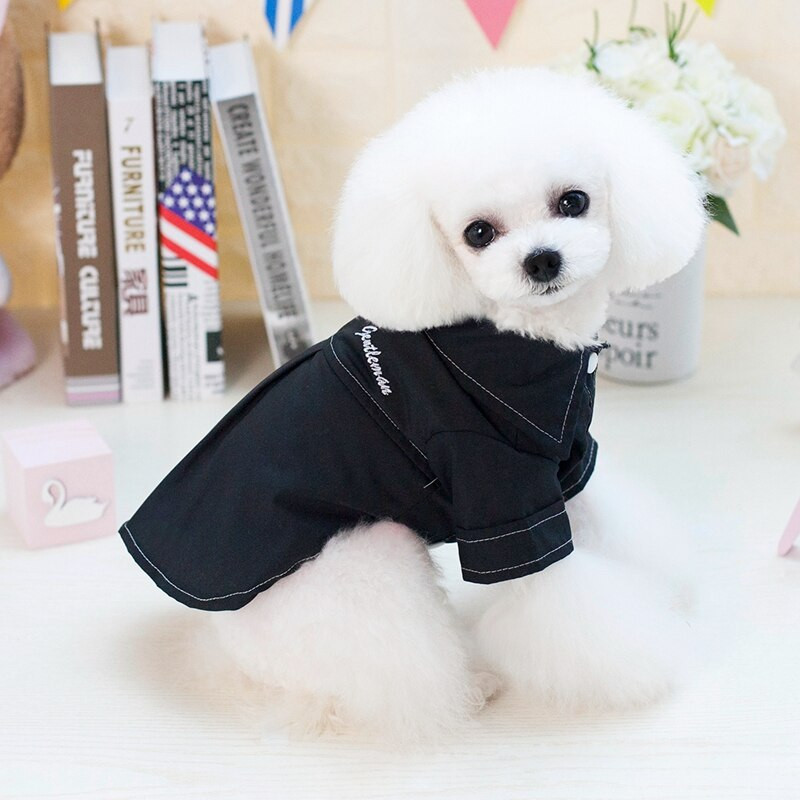Απλό στυλ Ρούχα για κατοικίδια για σκύλους Puppy Μαύρα Λευκά Ρούχα Σκύλου Japen Καλοκαιρινά Ρούχα για Doggy S-xxl