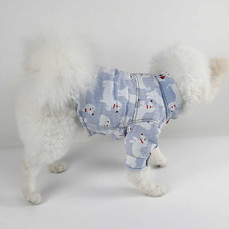 Moda animal de companie câine cămașă galbenă albastră haine de vară pentru cățeluși mici și mijlocii îmbrăcăminte pisică schnauzer vestă costume buldog francez