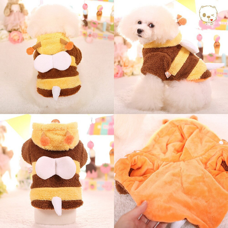 Bavlnená bunda, zahustená zimná kombinéza pre psov, obliekanie, rekvizity, šteňa, plyšový bišonový oblek pre psov, oblečenie pre psov, pyžamo, domáce zvieratá