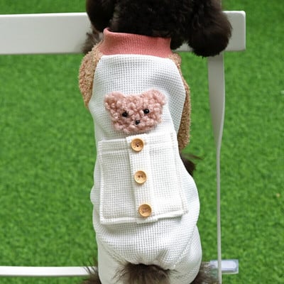 Šunų drabužiai Žieminiai šliaužtinukai Maži šunys Kostiumai Naminiai Kombinezonas Pomeranian Bichon Pudelis Šnauceris Mieli Apranga gyvūnams Šuns Kailis