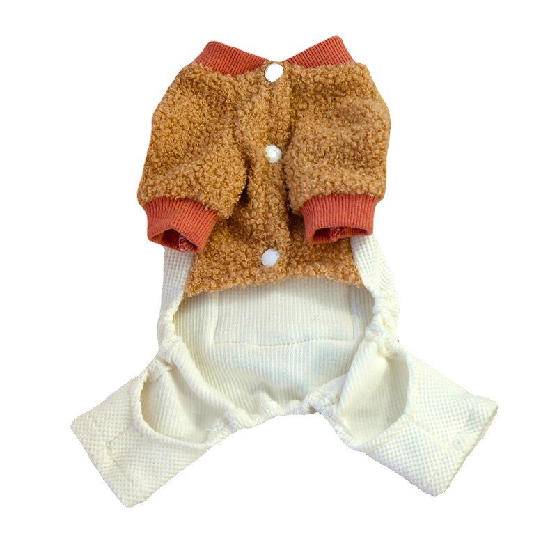 Oblečenie pre psov Zimné overaly Malý pes Kostým Domáce zvieratá Overal Pomeranian Bichon Pudel Schnauzer Roztomilé oblečenie pre domáce zvieratá Psí kabát