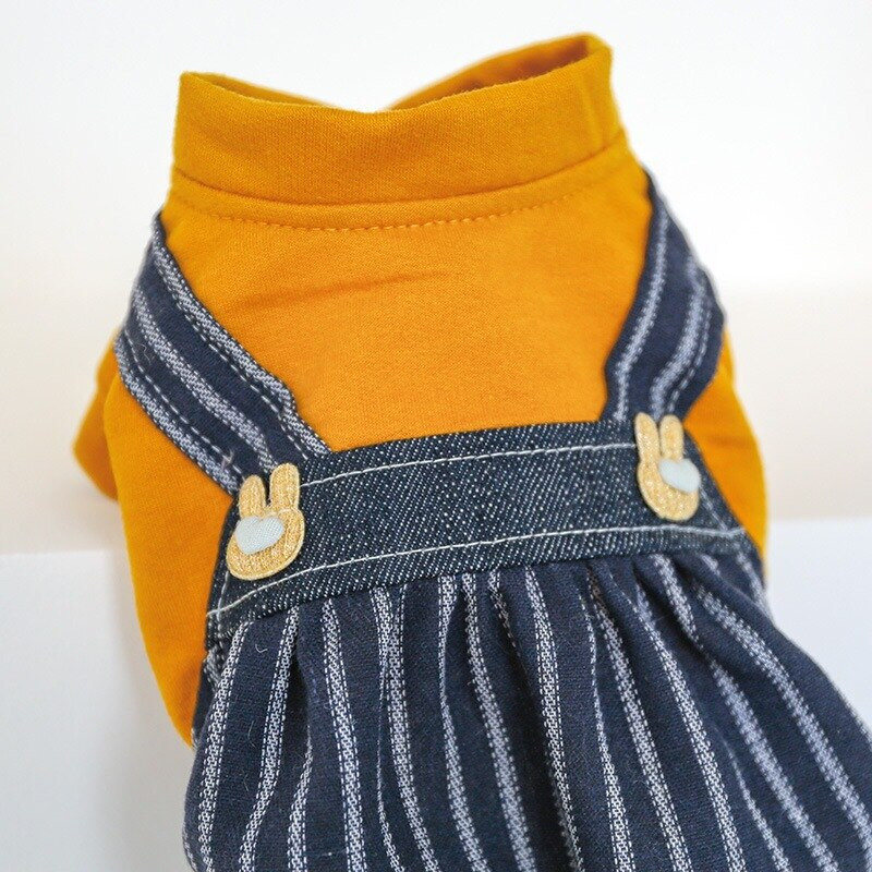 Neljajalgsete koerte riided Lemmikloomad Tooted Mood Triibulised Kombinesoonid Tumedad Püksid Riputus Koerasärk igaks aastaajaks