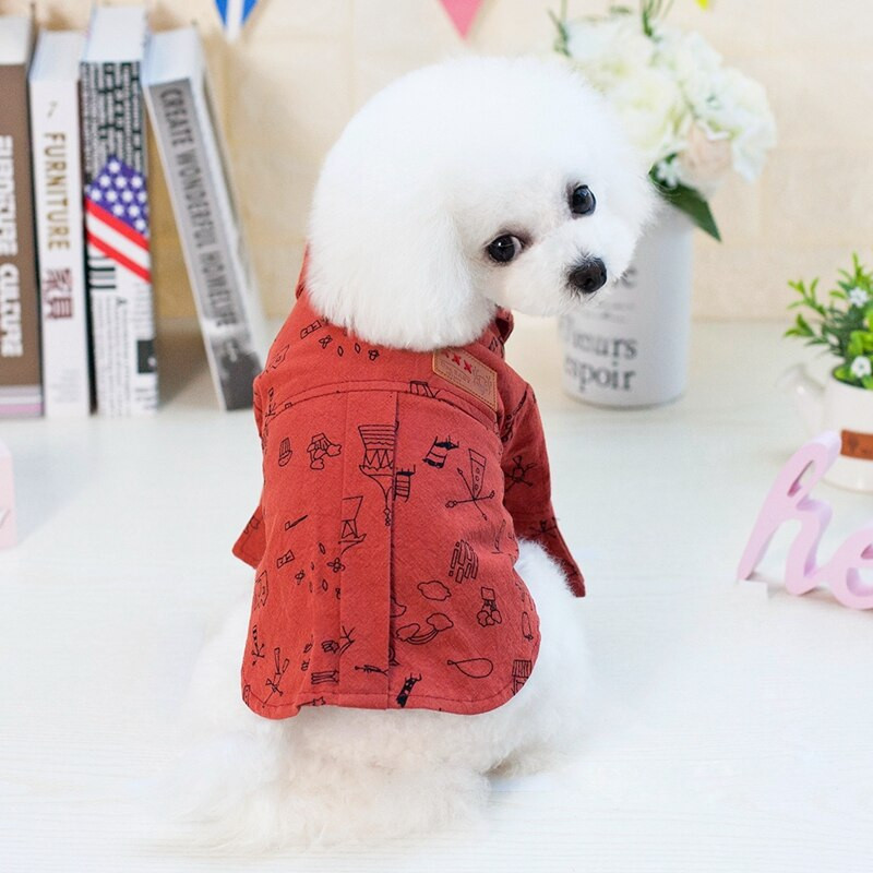 Bež Fuksija Bež majica s kratkim rukavima Pas Zgodna modna majica s kratkim rukavima za pse Ljeto Proljeće Odjeća za pse korejskog mopsa