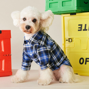 Πουκάμισο Puppy Dog Φθινοπωρινό Νέο Teddy Schnauzer Pomeranian/Bichon Frize Cat Μικρά και μεσαίου μεγέθους σκυλιά Ρούχα για σκύλους για κατοικίδια