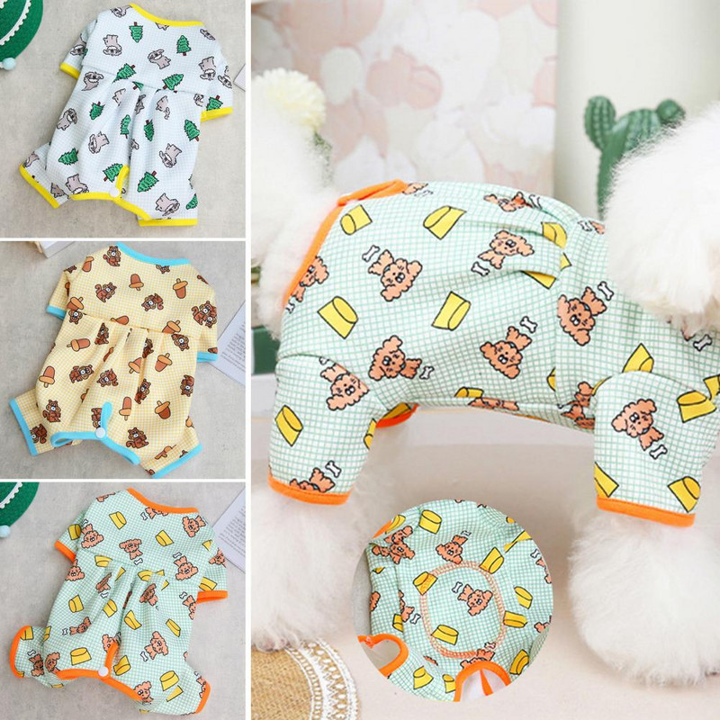 Krásny kostým pre domáce zvieratá, módny overal pre domáce zvieratá, zavinovací bruško, legíny pre domáce zvieratá