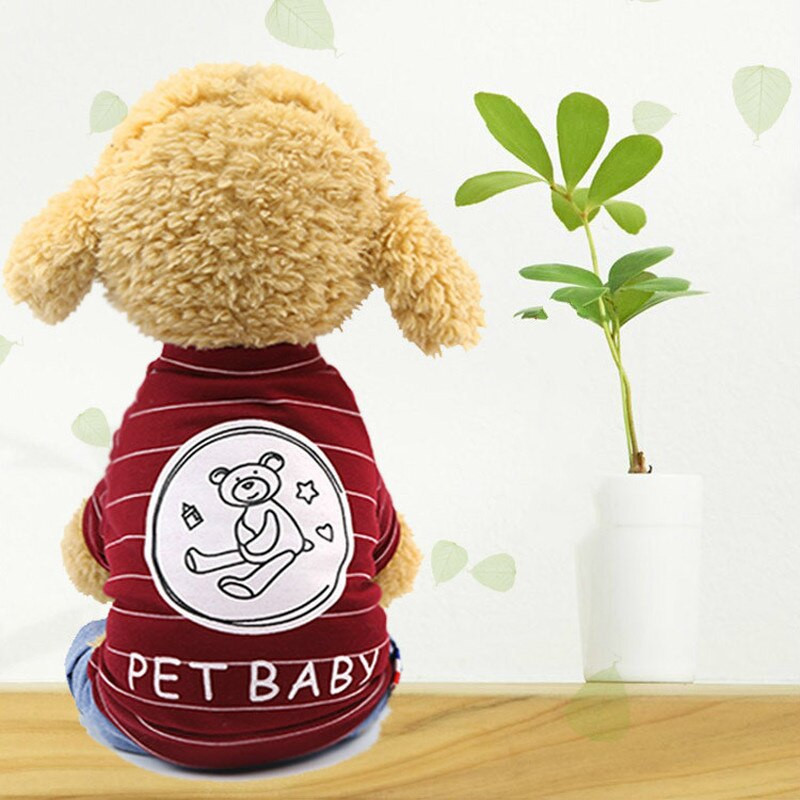 Mokyklinė uniforma šunų drabužiai Keturkojai pavasario rudens kombinezonai šunims Nauja mada Mieli šuniukų drabužiai Raudona mergina Ropa Para Perro