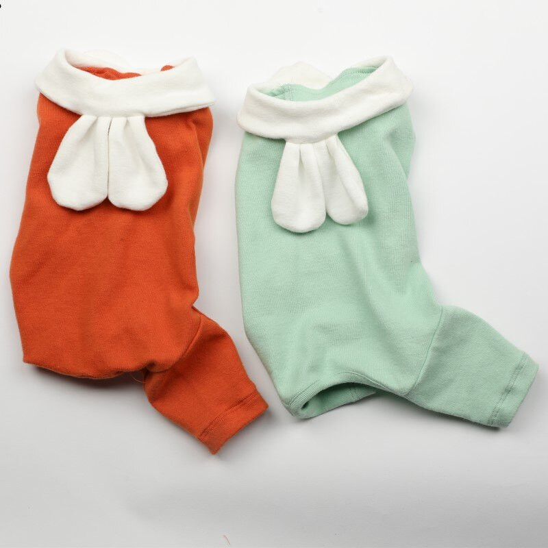 Domáce zvieratá Produkty Psy Mačky Dodávky Móda Roztomilé Overaly s králičími ušami