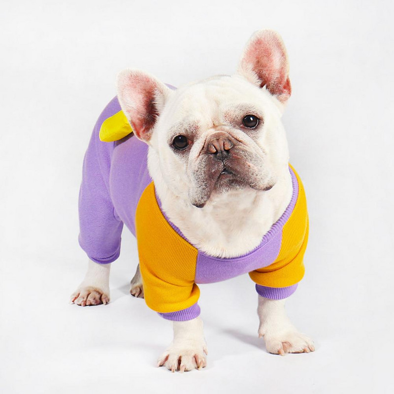 Lemmiklooma kombinesoon Hea lilla värv Lemmikloomariided Koer Talv Stiilne Avara mantel Lemmikloomakostüümitarbed igapäevaseks kandmiseks