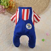 Dinosauruse mustriga pestav tuulekindel triibuline multifilmi kombinesoon Lemmikkasside koerte kombinesoonid lemmikloomade kostüümid lemmikloomatarbed