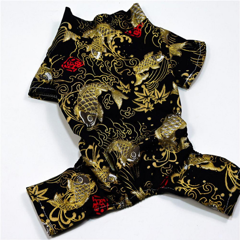 Tričko pre domáce zvieratá Tang Suit Kostým Kapor Vzor Cosplay Priedušné psy Mačky na jeseň