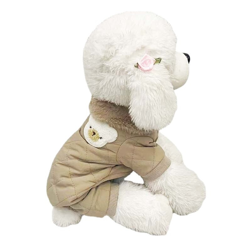 Teplé zimné oblečenie pre domácich miláčikov, bavlnený kabát, bunda, overal, šteniatko, štvornohé oblečenie, kostým pre malých psov