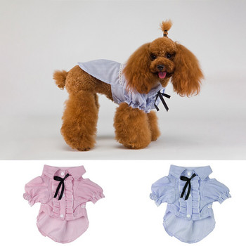 Νέα καθαρά βαμβακερά ρούχα για σκύλους Μόδα ρίγες μπλουζάκι για σκύλους Top πουκάμισο για κατοικίδια Μπουφάν για σκύλους για την άνοιξη και το καλοκαίρι Dropshipping