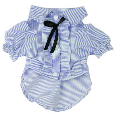 Noi haine pentru câini din bumbac pur, cu model în dungi, tricou pentru câini, cămașă pentru animale de companie, jachetă pentru câini, pentru primăvară și vară, Dropshipping