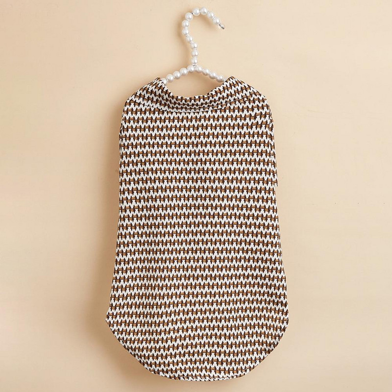 Costum obișnuit pentru animale de companie, bumbac, model grilă, buton, costum pentru animale de companie, fermecător, cămașă flexibilă pentru animale de companie pentru exterior