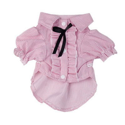 Lemmiklooma särk kassi koera vibu pitssärk Kassipoja kutsika armsa printsessi stiilis T-särk Koera riided Teddy šnautseri peokleit Lemmiklooma riided