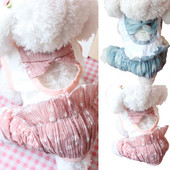 Pijamale pentru animale de companie Îmbrăcăminte pentru animale de companie Respirabil elastic cu patru picioare Imprimat floral Drăguț pentru vară