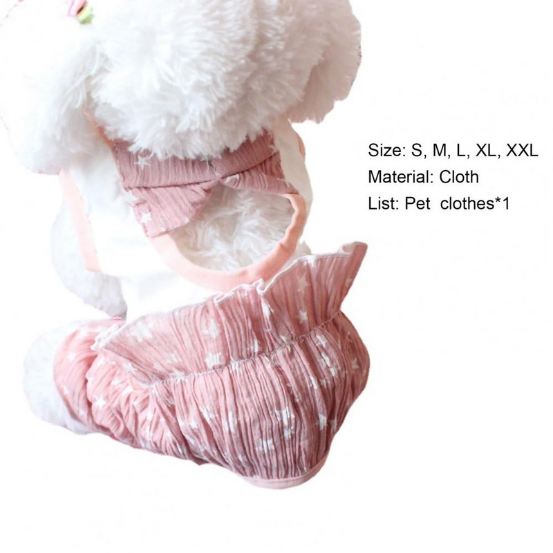 Pijamale pentru animale de companie Îmbrăcăminte pentru animale de companie Respirabil elastic cu patru picioare Imprimat floral Drăguț pentru vară