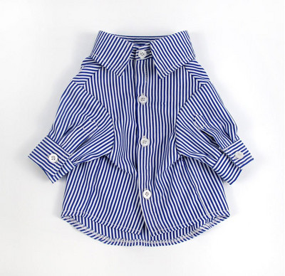 Módne oblečenie pre psov s červenými modrými pruhmi, letné oblečenie pre malé a stredné šteniatka, oblečenie pre mačky, bradáče, kostýmy, francúzsky buldoček