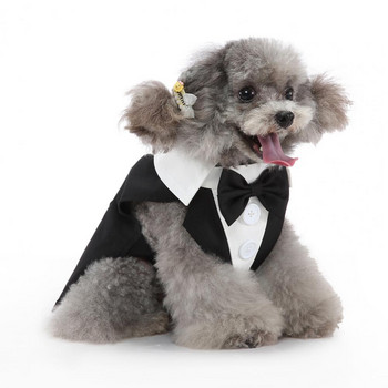 Сладък, прекрасен костюм за дрехи за кученца, официален джентълменски костюм, защита на кожата, пола за домашни любимци, очарователна за открито