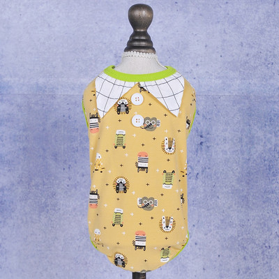 Berniuko šuns katės marškinėliai Gėlių dizaino naminių šuniukų marškinėliai Pavasario/vasaros drabužiai Drabužiai 5 dydžiai 4 spalvos