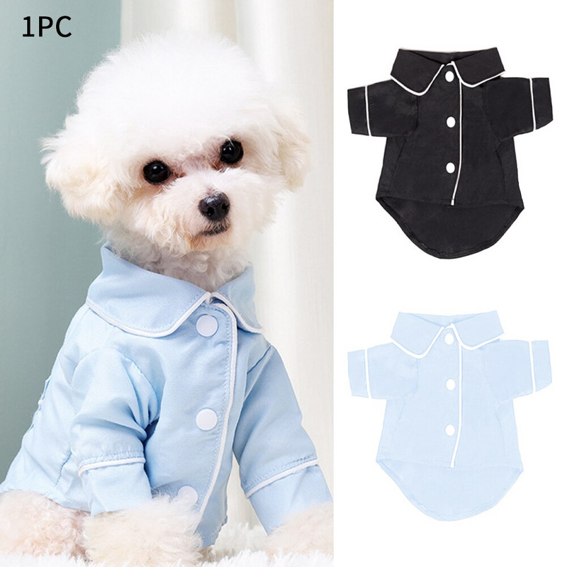 Kahe jalaga koerte pidžaama Lemmikloomariided Pehmed kingitused Moodne nööbiga riietus Four Seasons Toakoerte tarvikud Aksessuaarid