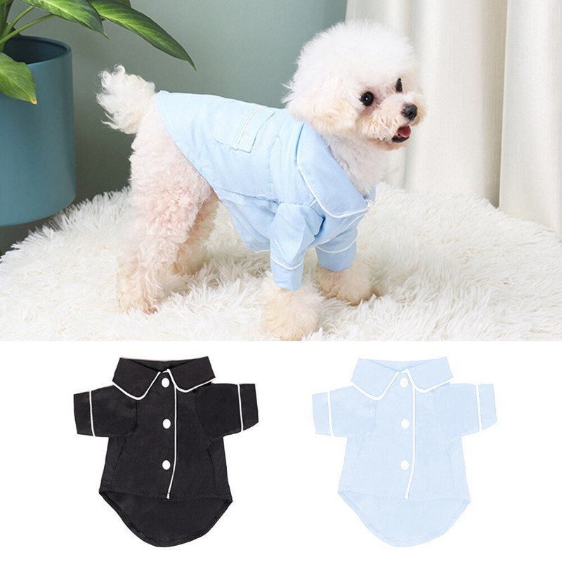 Kahe jalaga koerte pidžaama Lemmikloomariided Pehmed kingitused Moodne nööbiga riietus Four Seasons Toakoerte tarvikud Aksessuaarid