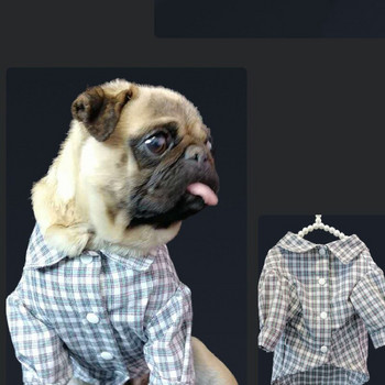 XS Cat Dog Shirt Летни дрехи за кучета Дрехи за домашни любимци Палто за кученца Йоркширски померан Малтийски бишон Пудел Шнауцер Корги Костюми