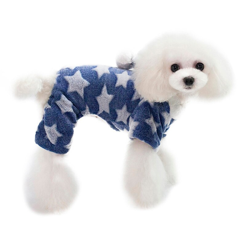 6 farieb Psí overal Oblečenie Zimné teplé pyžamo pre psov Mäkký flísový šteňa Mačka Mikina Kabát Oblečenie pre domáce zvieratá Oblečenie pre mačky Psy Yorkshire