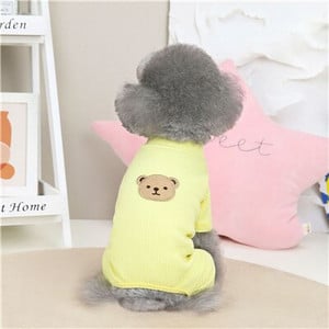 Roztomilé anjelské krídla, oblečenie pre šteniatka, pásiky, tričko s pyžamom pre malé a stredné psy, yorkshirský teriér, kombinézy pre psov, tepláková súprava, overal.