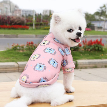 Палто с качулка за малки кучета Зимни топли дрехи за домашни любимци за булдог Чихуахуа Ши Дзъ Суичър Кученце Котка Пуловер Кучета