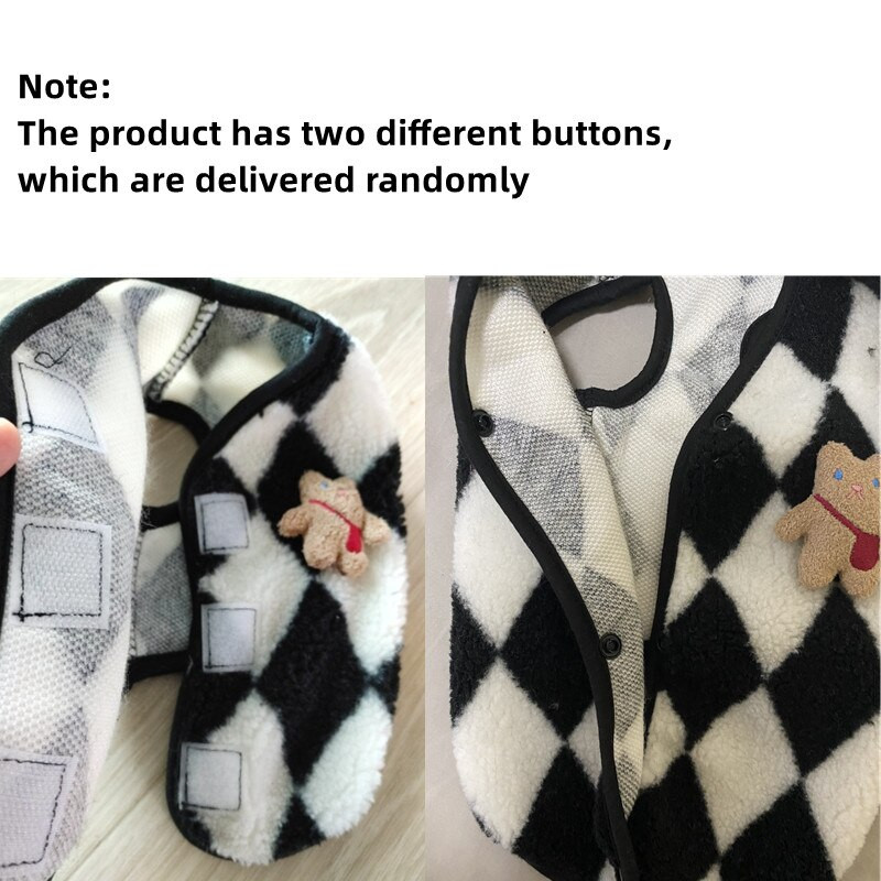 Lemmiklooma kabe vest kassi koer plüüs sügistalve jope kassipoeg kutsikas soe puuvillane mantel teemant samet lemmiklooma riided koera riided