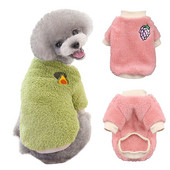 Vaisių siuvinėjimas Naminių šunų liemenė Šilti pliušiniai žieminiai šunų drabužiai mažiems šunims Šuniuko katės paltai Jorkių čihuahua šicu mopsų komplektai