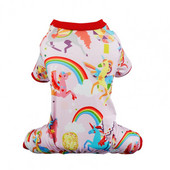 Lemmikloomade koduriided Pehmed tuulekindlad fotograafiarekvisiidid Värvilised vikerkaarekujulised lemmikloomade pidžaamade lemmikloomad sügiseks