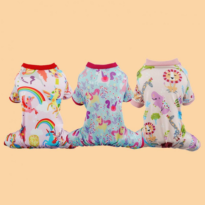 Lemmikloomade koduriided Pehmed tuulekindlad fotograafiarekvisiidid Värvilised vikerkaarekujulised lemmikloomade pidžaamade lemmikloomad sügiseks