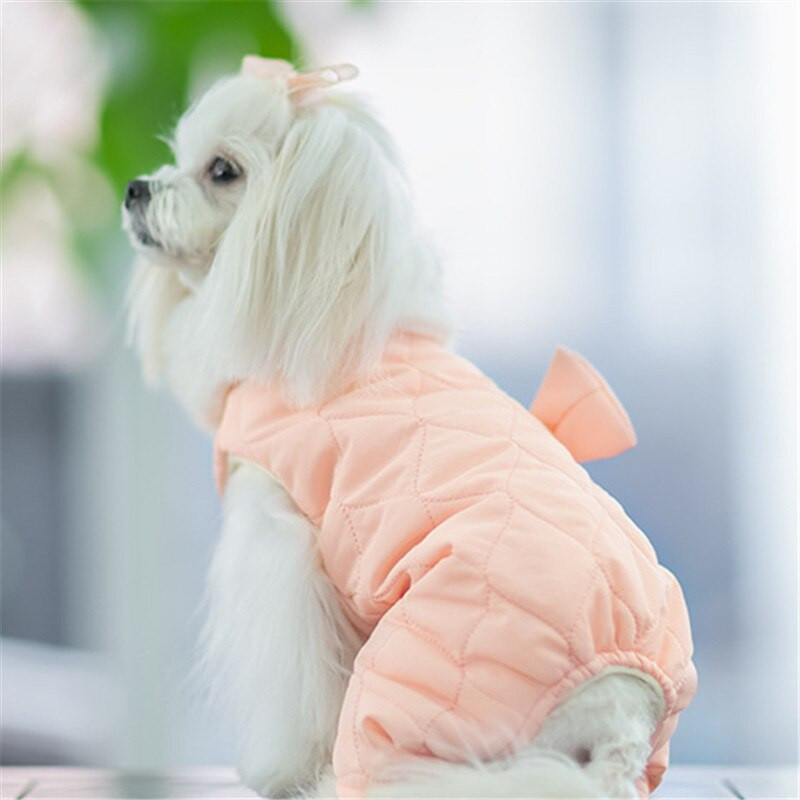 Soojad koerariided Talvised lemmikloomariided Jumpsuit kutsika väike koera kostüüm Yorkshire`i pommeri puudli bichon šnautseri mantel