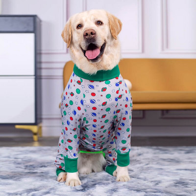 Didelių šunų drabužių kombinezonas vidutinio dydžio šunims pižamos kelnės Drabužiai Plonas šuns paltas Elastingi naminių gyvūnėlių marškinėliai ilgomis rankovėmis augintinio kostiumas