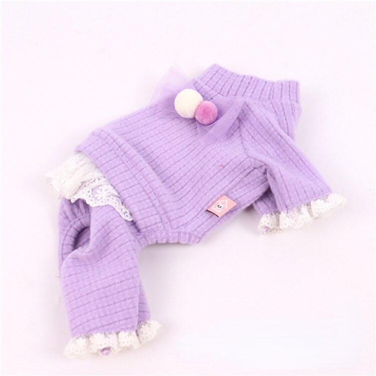 Lace Soild Color Dog Kombinezon Puppy Pet Cat Clothes Odjeća Chihuahua Dog Kombinezon za male pse Jesen i Zima Odjeća za kućne ljubimce