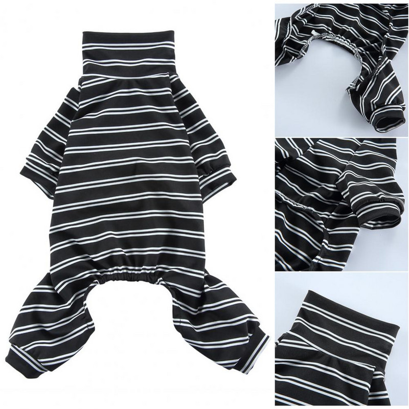 Меки гащеризони за кучета Ежедневно облекло Пижами за кучета без пилинг Незалепваща коса Пролет Лято Гащеризон за домашни кучета