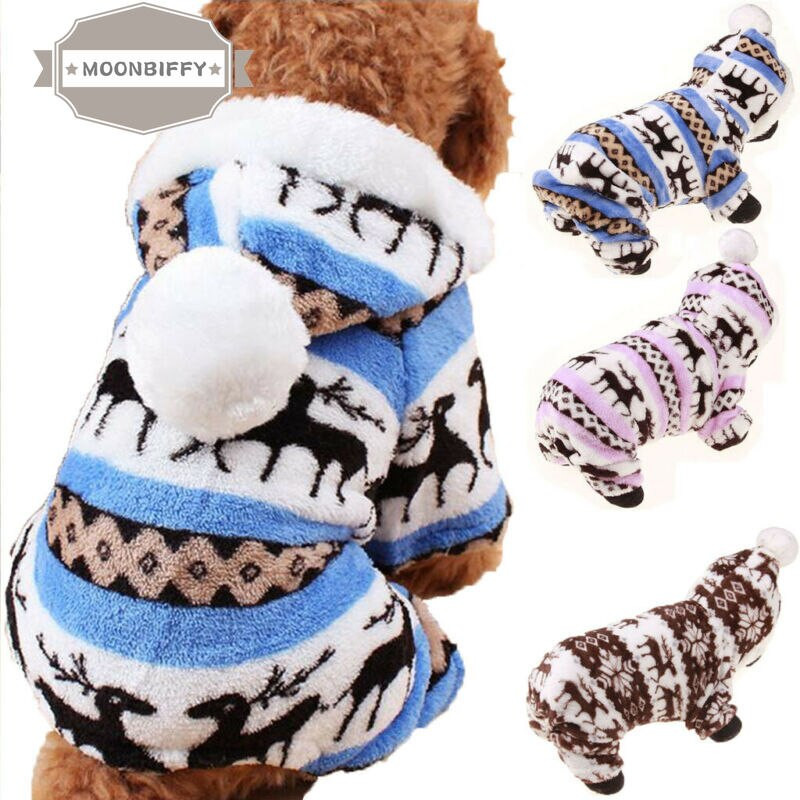 Šteniatko Pes Zimný teplý overal s kapucňou Oblečenie Roztomilé svetre pre domáce zvieratá Mikina s kapucňou Kabát Kostýmy Doplnky pre psov Produkty pre domáce zvieratá