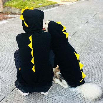 Ρούχα κατοικίδιων ζώων Ρούχα πουλόβερ με κουκούλα σκύλου Φθινοπωρινό Χειμώνας Λεπτό Χοντρό Μπουφάν για Σκύλους Χαριτωμένα Αθλητικά Ρούχα Μεγάλου Σκύλου
